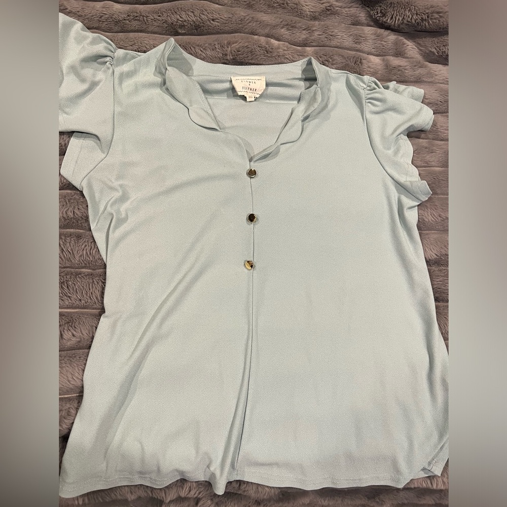Light blue blouse